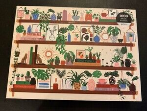 Plant Shelfie 1000 pc Jigsaw Puzzle by Galison Houseplants Plants - Complete
